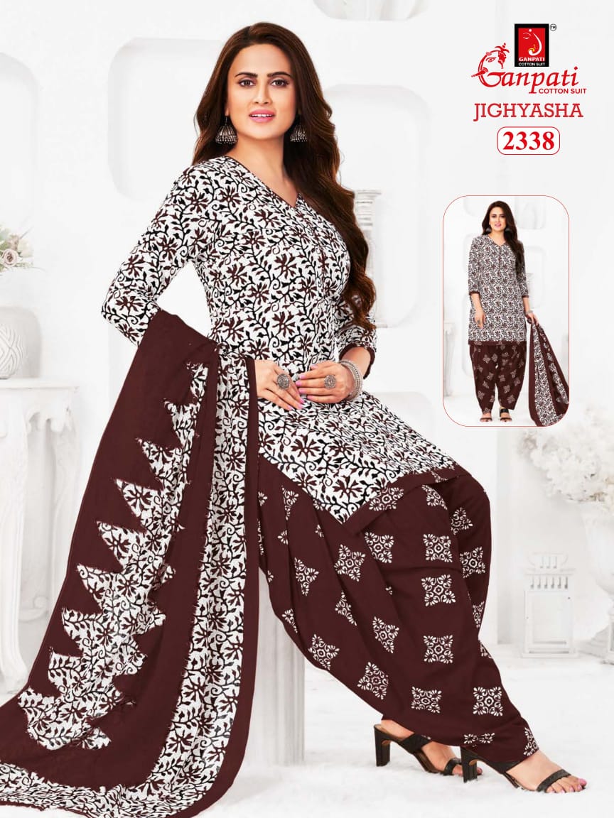 Jighyasha 23 By Ganpati Cotton Printed Dress Material Suppliers In India